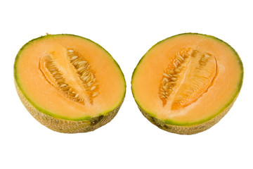 australian rockmelon in halves