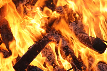 wood fire