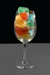 glass of ice