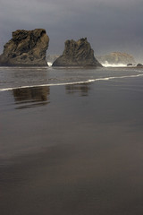 waves and rocks