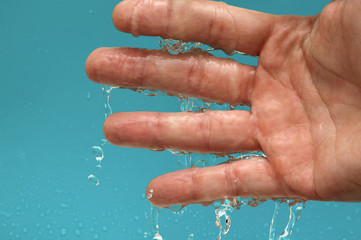 Fototapeta premium washing hands - hygiene