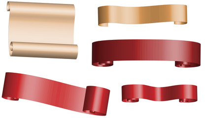 isolated ribbons