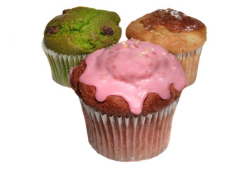 cupcake on white