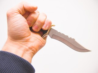 knife in hand