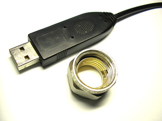 usb and screw connector