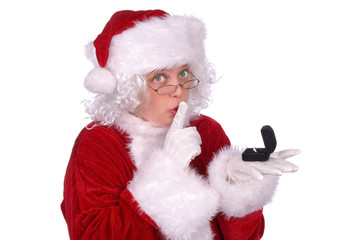 mrs. claus holding ring