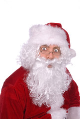 santa claus looking surprised