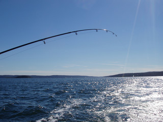 fishing on the sea