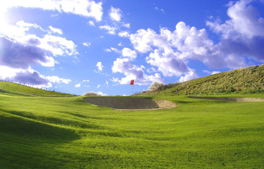 Obraz premium green avec ses bunkers