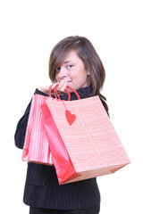 woman and shopping