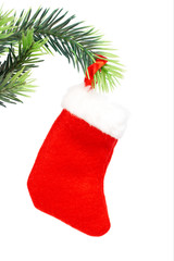 red boot hanging