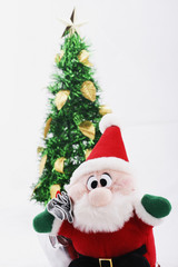 christmas tree & santa claus doll