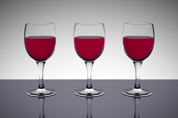 red wine glasses