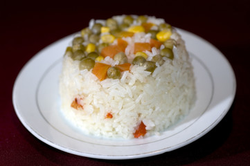 rice and vegetables