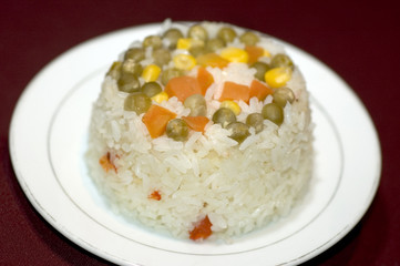 rice and vegetables