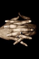 gefaltete h&auml;nde