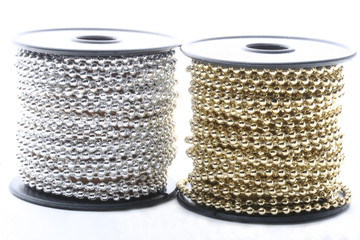 metallic beads