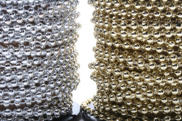 metallic beads