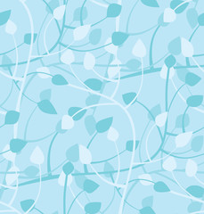 seamless leafy wallpaper pattern