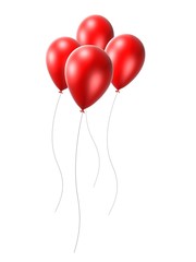 Obraz na płótnie Canvas rote ballons