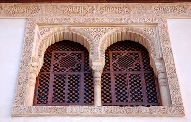 fenster im nasriden palast, alhambra