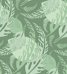 seamless leafy pattern