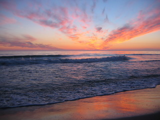 sunset at beach