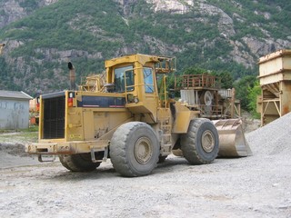 truck at a quarry