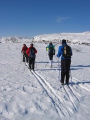 young persons skiing