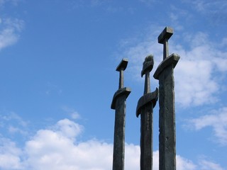three swords at hafrsfjord