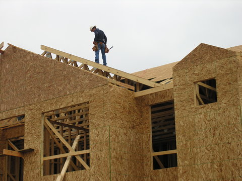 worker on roof