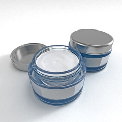 cosmetic cream blue