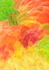 colorful abstract fruit background