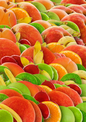colorful abstract fruit background