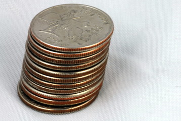 stack of quarters