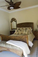 Fototapeta na wymiar tropical bedroom