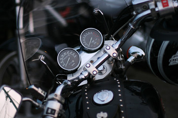Fototapeta na wymiar motorbike control lever