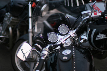 Obraz na płótnie Canvas speedmeter motocykl