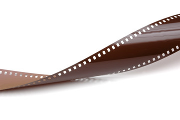 Fototapeta premium film on a white background