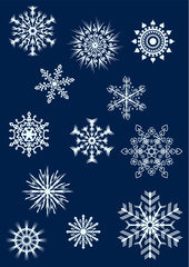 snow-flakes set 2