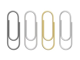 colorful paper clips trombones multicolores