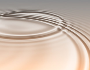 golden oily liquid ripples