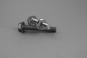 bolts in black and white