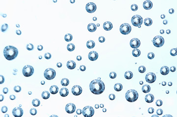 detail of sparkling water