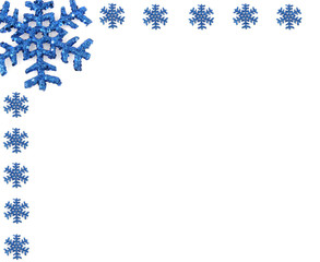 christmas snowflake with small snowflakes