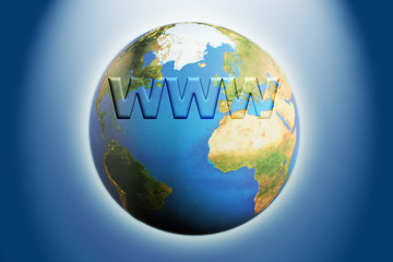 internet globe