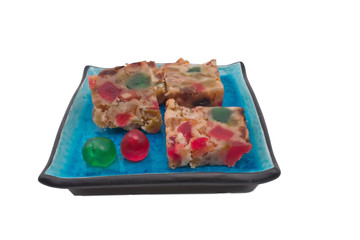 slices of fruitcake