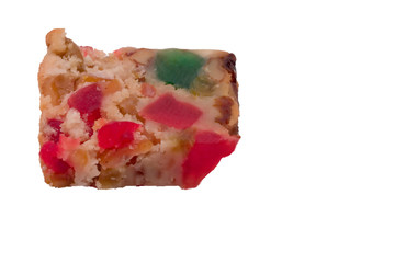 slice of fruitcake