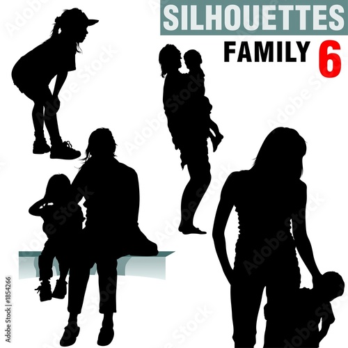 "silhouettes - family 6" Stock photo and royalty-free images on Fotolia