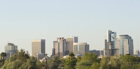 Fototapeta na wymiar phoenix downtown panorama